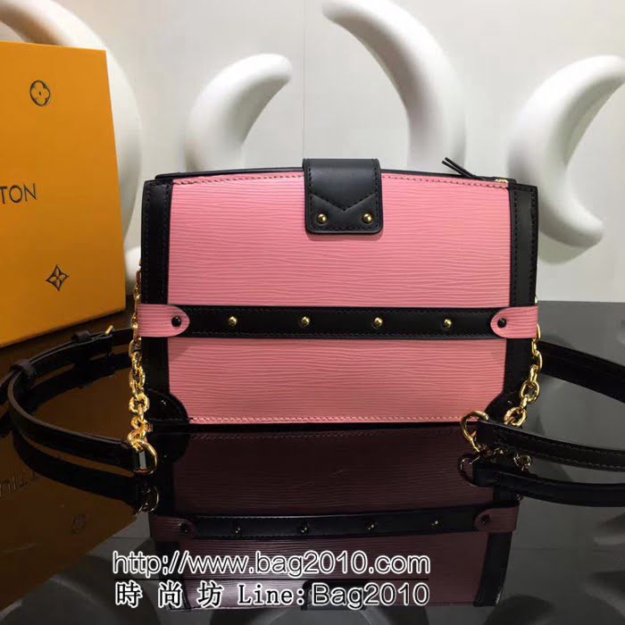 路易威登LV頂級原單M53052粉色 2018早秋系列新款Malletage印花女挎包 YDH1420